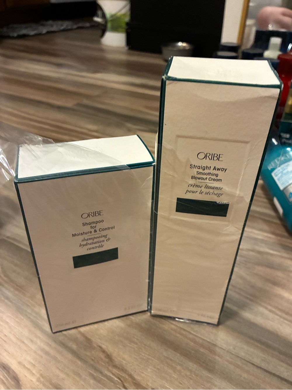 Oribe Moisture & Control Shampoo + Straight Away Blowout Cream NEW
